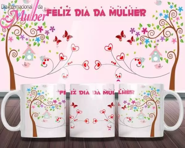 Caneca Tema Dia das Mulheres - Artes 01 - 027