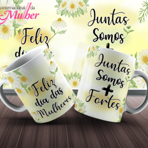 Caneca Tema Dia das Mulheres - Neon - 001