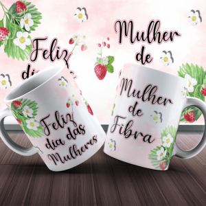 Caneca Tema Dia das Mulheres - Neon - 002