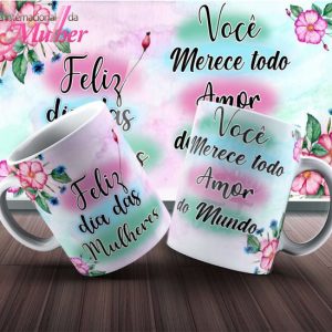 Caneca Tema Dia das Mulheres - Neon - 002
