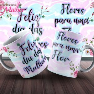 Caneca Tema Dia das Mulheres - Neon - 004