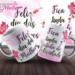 Caneca Tema Dia das Mulheres - Neon - 007