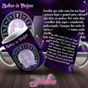 Caneca Tema Dia das Mulheres-Signos - Mulher de Virgem