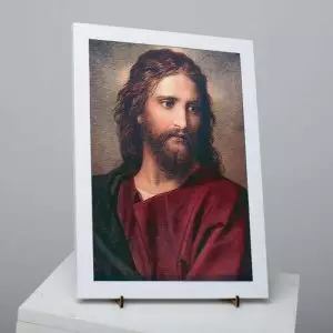 Quadro Totem Cristo - Heinrich Hofmann - com Moldura - Modo Retrato