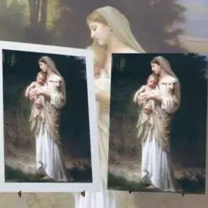 Quadro Totem Mãe Maria - Inocência