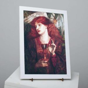Quadro Totem Mestra Madalena e o Santo Graal- com Moldura