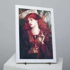 Quadro Totem Mestra Madalena e o Santo Graal- com Moldura