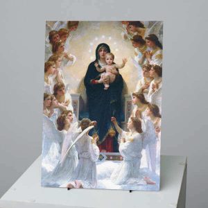 Quadro Totem Nossa Senhora e os Anjos - sem Moldura