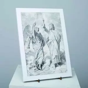 Quadro Totem Cristo 16 - Heinrich Hofmann - Modo Retrato - com Moldura
