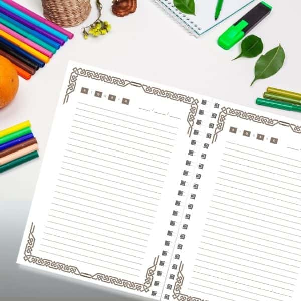 Caderno Árvore da Vida Miolo
