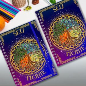Caderno Artístico Árvore da Vida - Universitário
