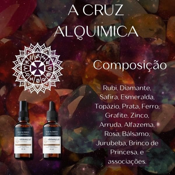 a cruz alquimica - elementos